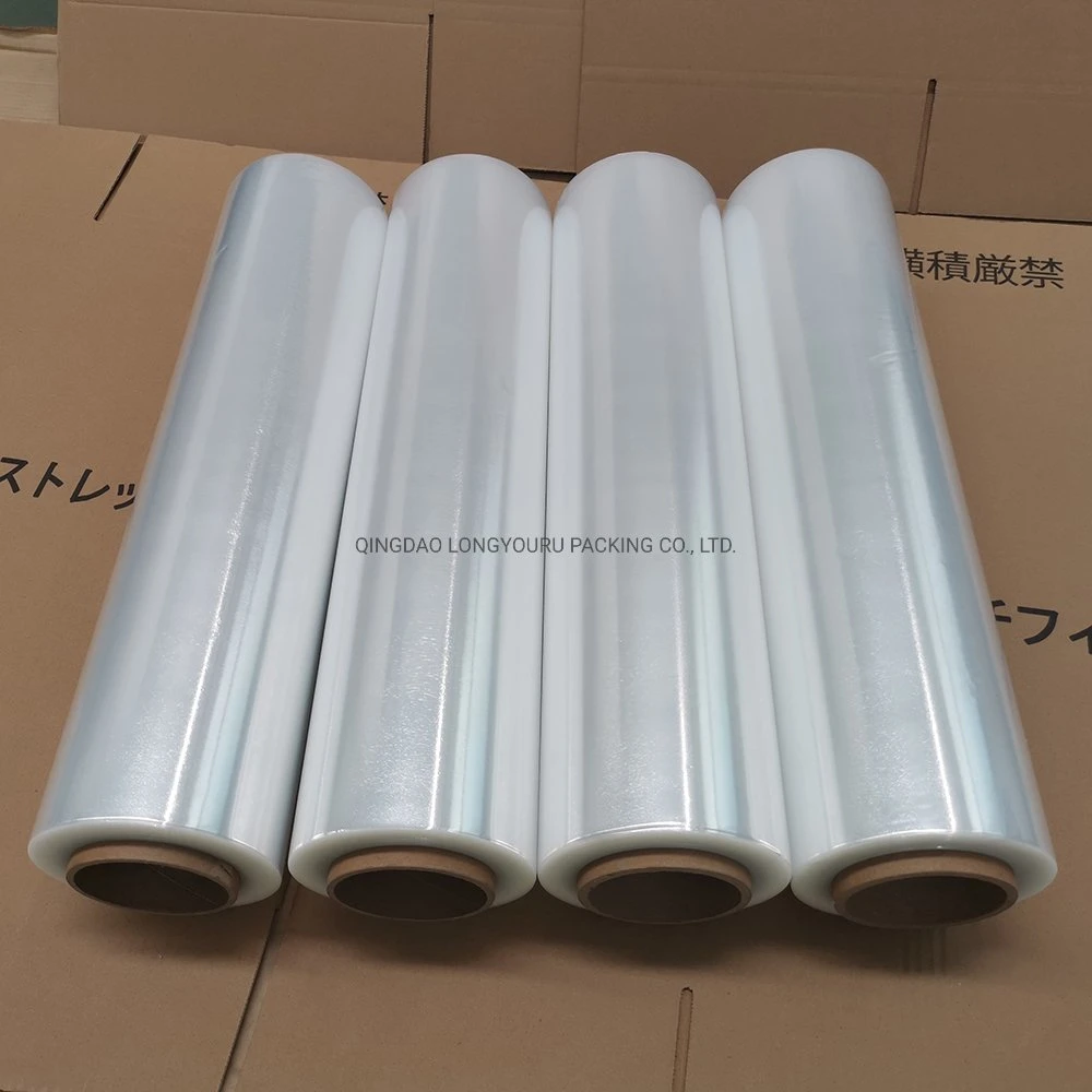 Hot Sale LLDPE Stretch Wrap Film Stretch Shrink Wrap 20&prime; X1000&prime; 80 Gauge