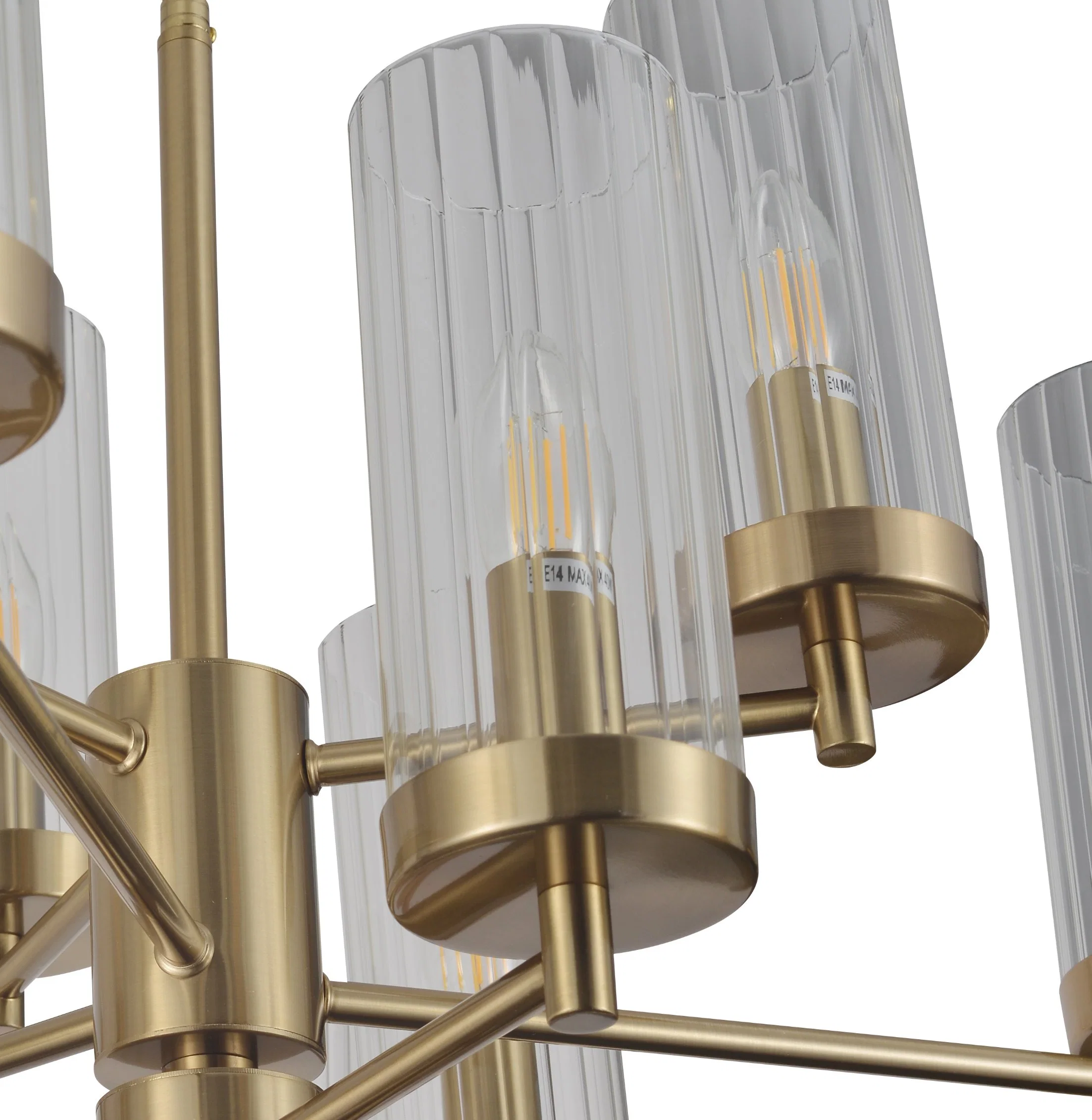 Luxury Art Chandelier Light Nordic G9 Night Light Gold Tea Light Candle Holder Pendant Decorative Candle Lights Chandelier Lamp