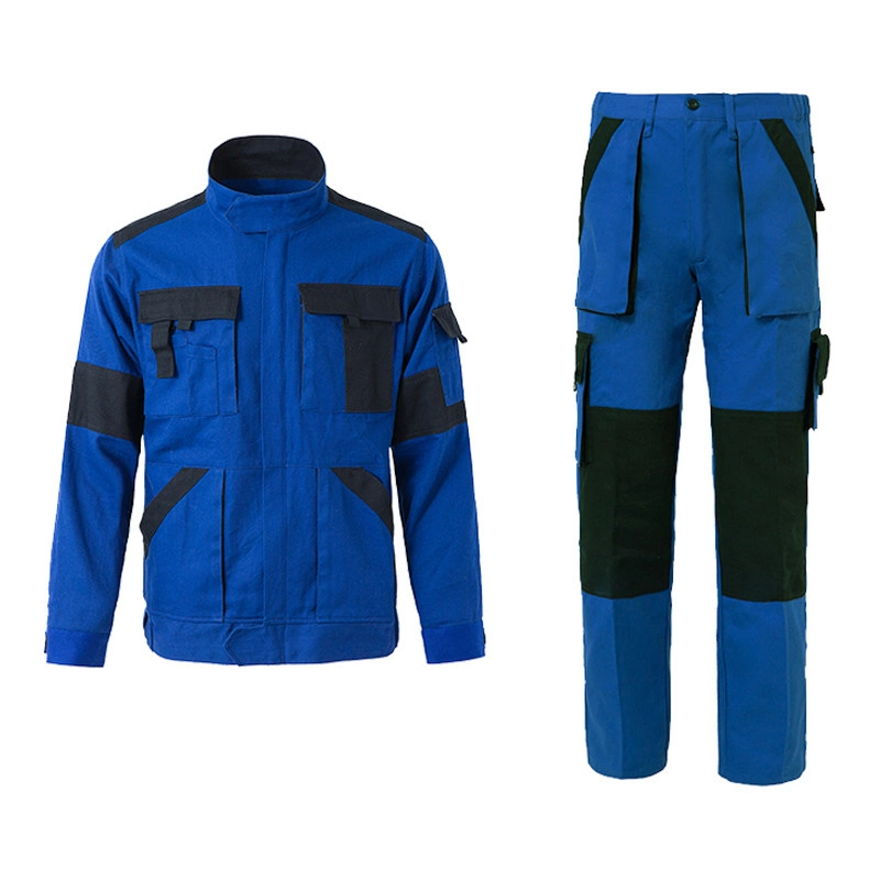 Custom Logo High Visibility 80% Polyester 20% Cotton Bib Overall Safety Uniform Men Workwear Jacket Suit
