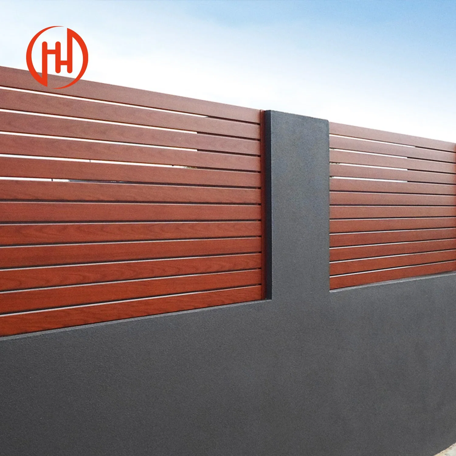 Customized Privacy Slat Aluminum Garden Fence Picket Slats Bladefence