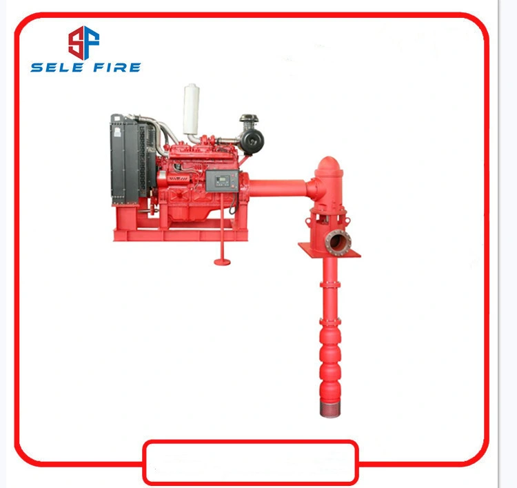 UL Listed FM Approved Engine Driven Diesel Vertical Turbine Centrifugal Fire Pump,Vertical Diesel Fire Fighting Water Pump,High Capacity Vertical Sump Fire Pump