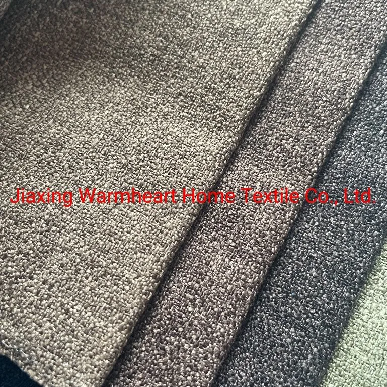 Polyester Plain Dyed Woven Fabric for Sofa Furniture Chair Bedding Upholstery Fabric (WH12)