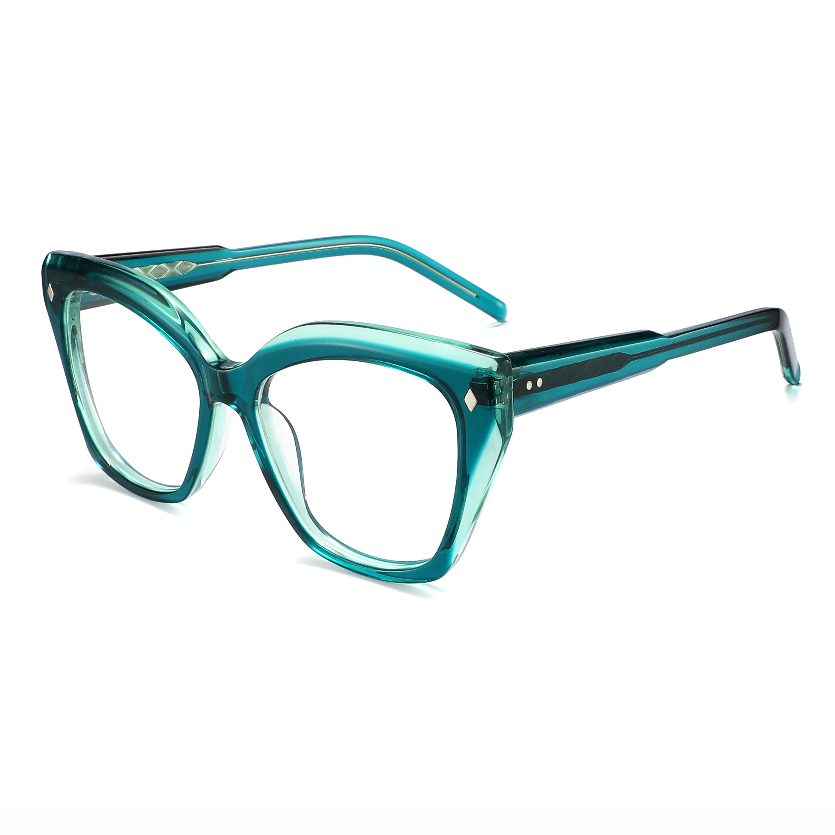 Trendy Eyeglasses Clear Handmade Custom Fashion Acetate Optical Frame