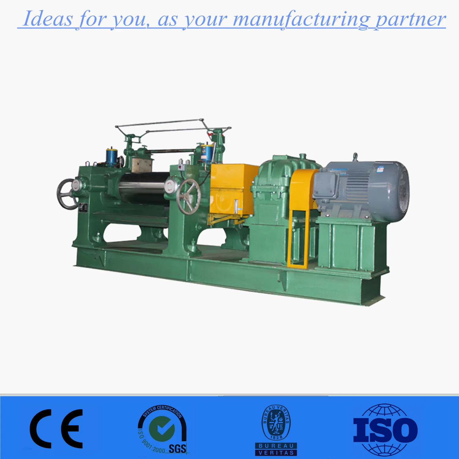 Open Mixer Two Roll Mill Machine