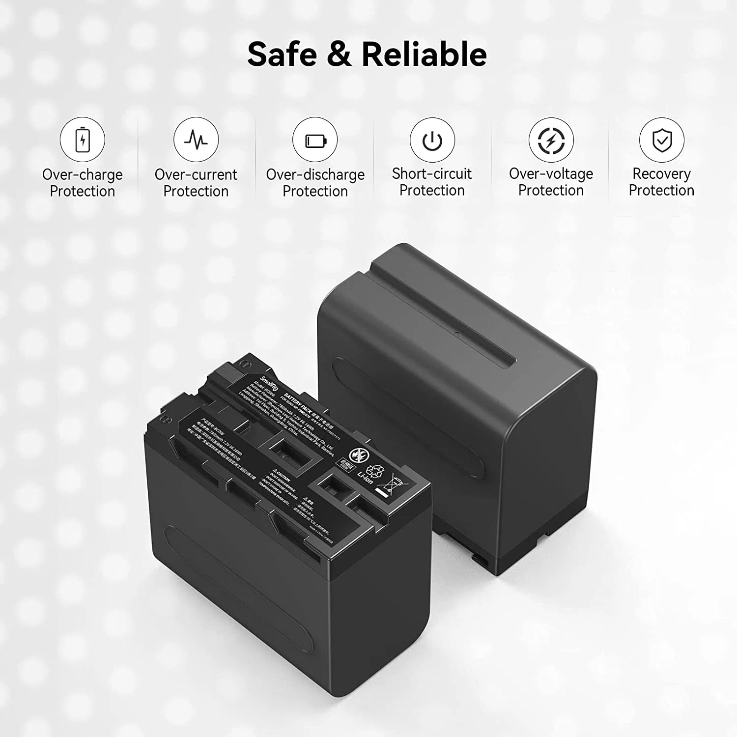 Smallrig NP-F970 Batería (1PC) de la cámara 7800mAh Batería de ion de litio recargable para videocámara Sony LED, luz, el monitor de la cámara de vídeo