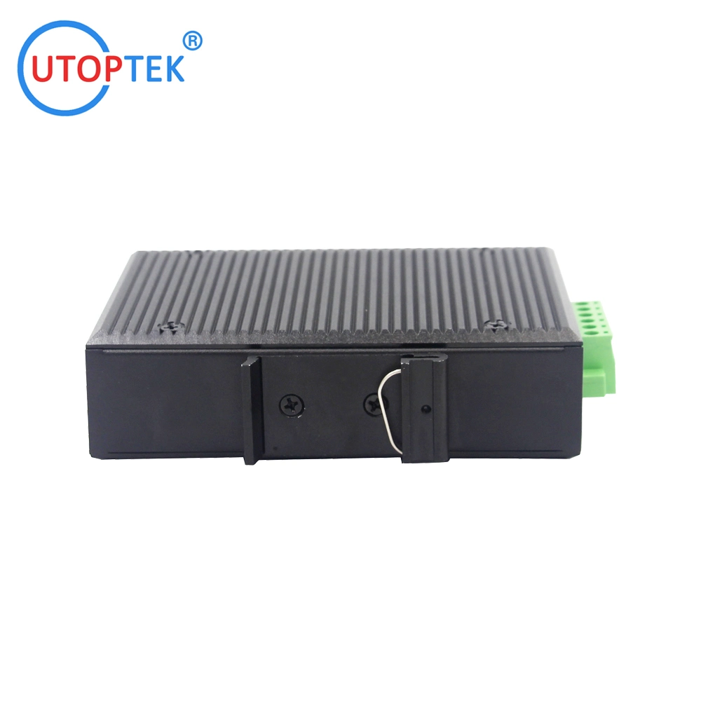 Industrial Ethernet Switch 4X10/100/1000base-Tx to 1X1000base-Fx SFP Switch DIN Rail 12~52V Power