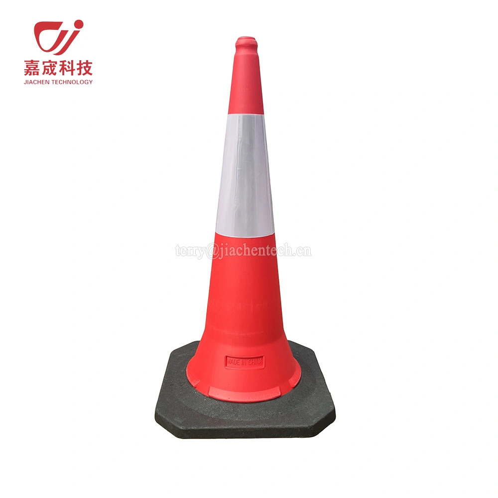 100cm PE Traffic Safety Cone with Plastic Rubber Base