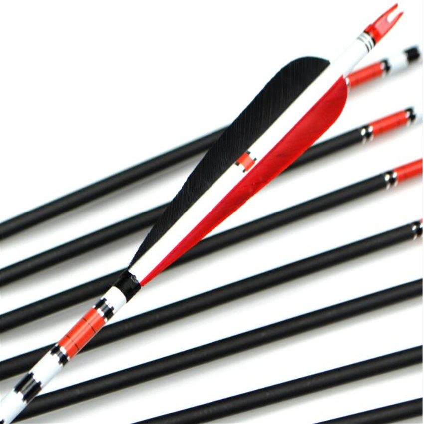 Mix Carbon Arrow 500 Spine Pfeile für Bogenschießen Recurve Bogen Co2-Pfeil