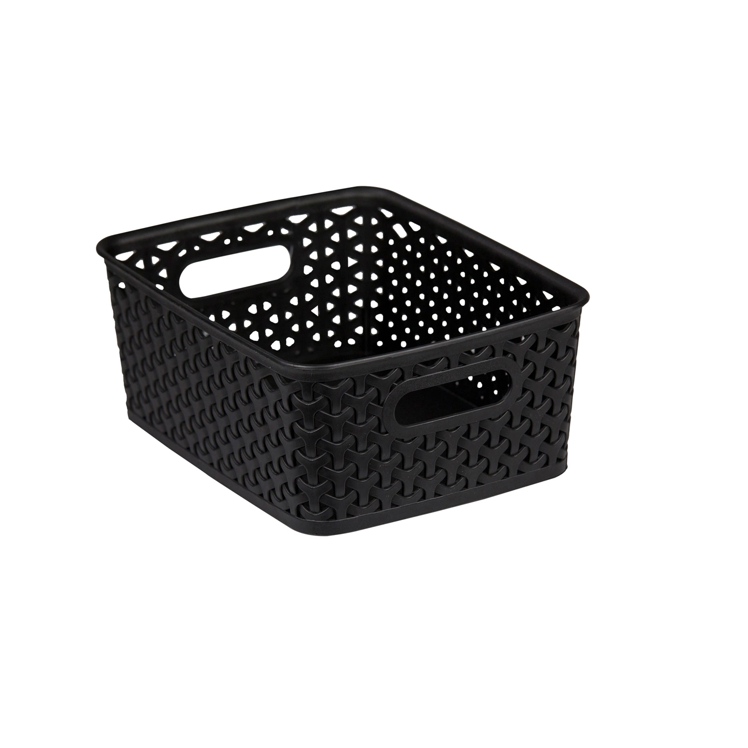 High Quality Multi Sizes Clothes Organizer Plastic Basket for Storage with Handles and Lid