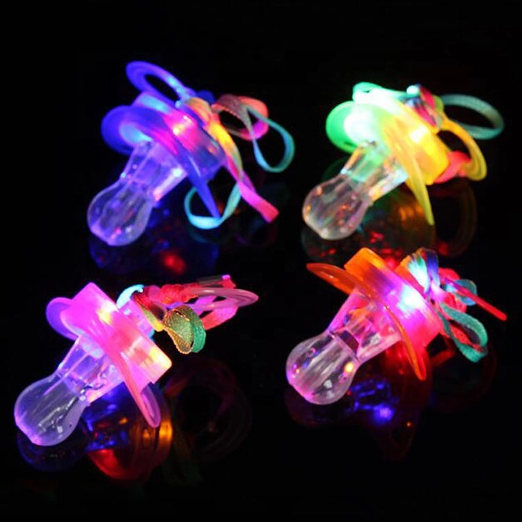 Children's Toys LED Luz parpadeante Bungee Di Abar Pacifier Luz de silbato