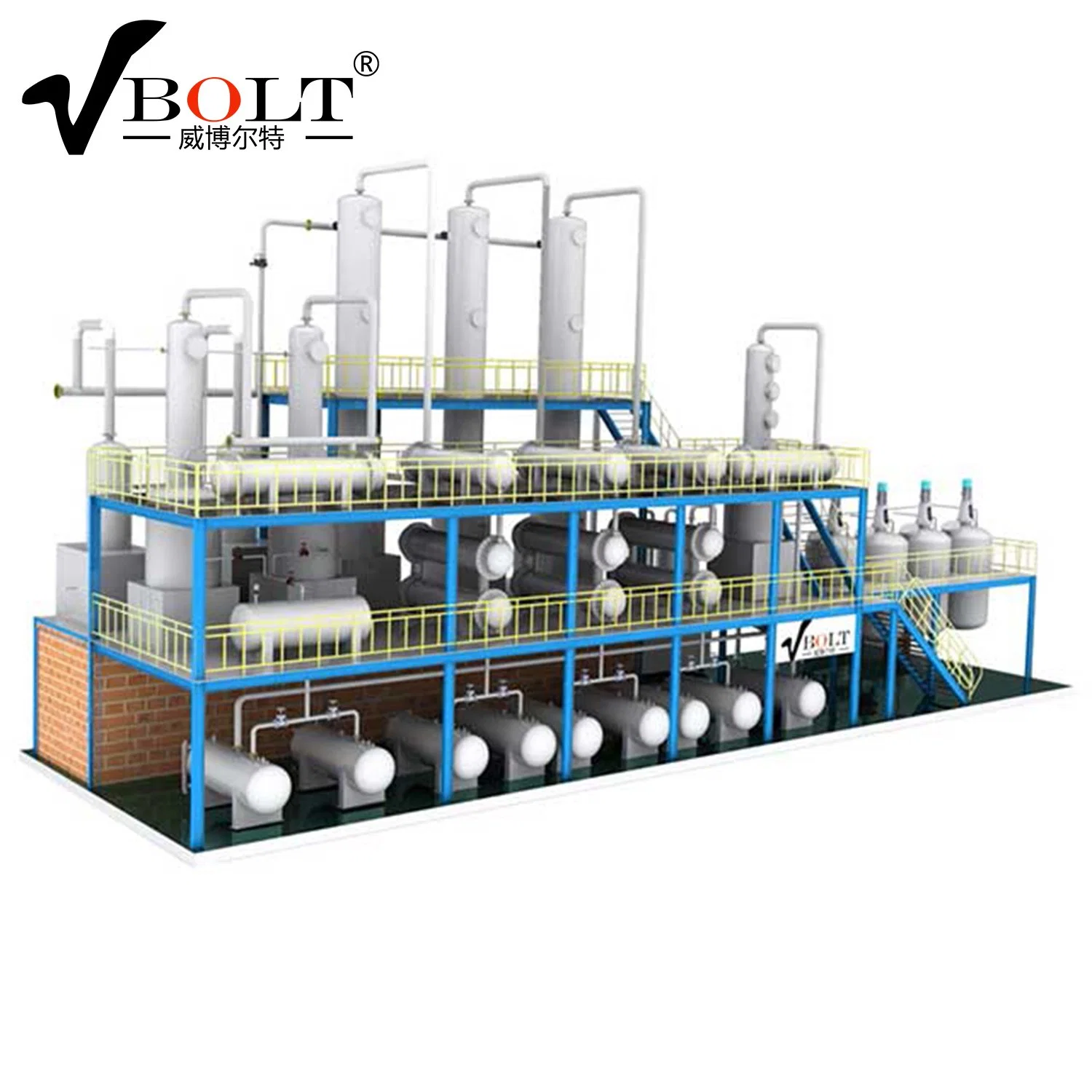 Best Quality Crude Petroleum Oil Refineries Waste Oil to Diesel Recycling Plant