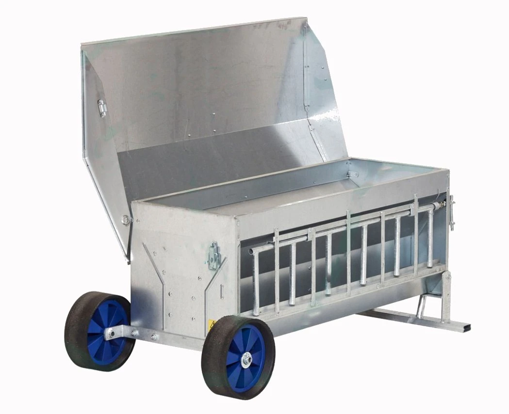 Fully Galvanised Lamb Creep Feeder on Wheels. Heavy Duty. Available in 8FT and 4FT.