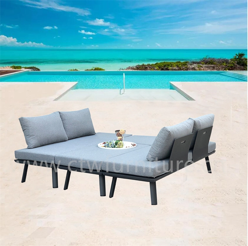 Guter Verkauf Balkon Design Sofa Outdoor Aluminium Frame Style Garten Sofa