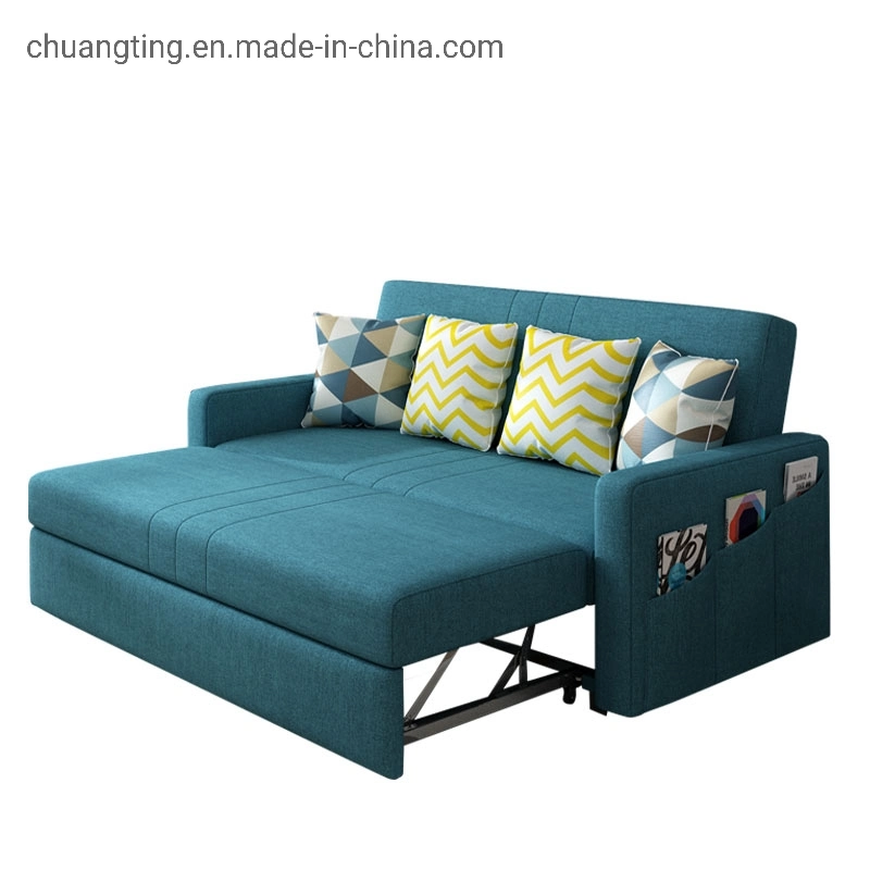 Muti-Purpose Futon Folding Cheap Fabric Pull out Seat Sofa Bed