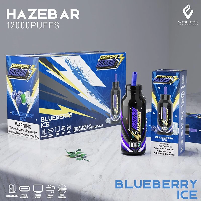 VAPE Pen Hookah Wholesale/Supplier VAPE Hazebar 12000 Puffs 10000 Disposable/Chargeable Electronic Cigarette E-CIGS Cargador