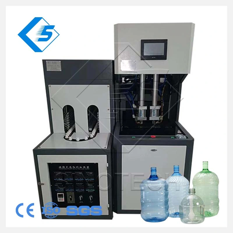 La nueva tecnología Semi automático de plástico Pet 330ml 500ml 1000ml 2000ml 20L Barril Sistema de máquina de soplado de botellas
