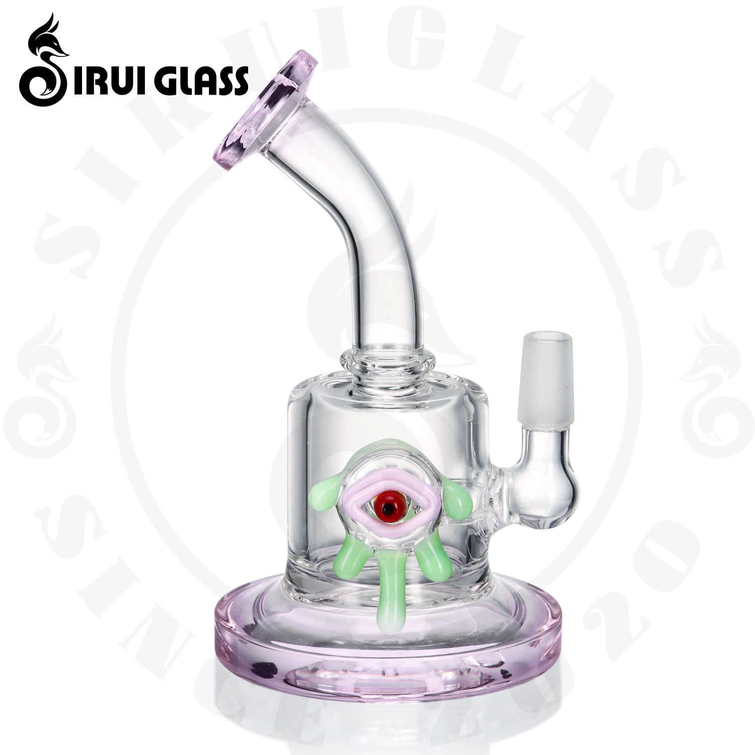 Sirui Heady Glass Smoking Water Pipe Shisha Hookah DAB Cigarette Recycler Beaker Oil Burner Pipe