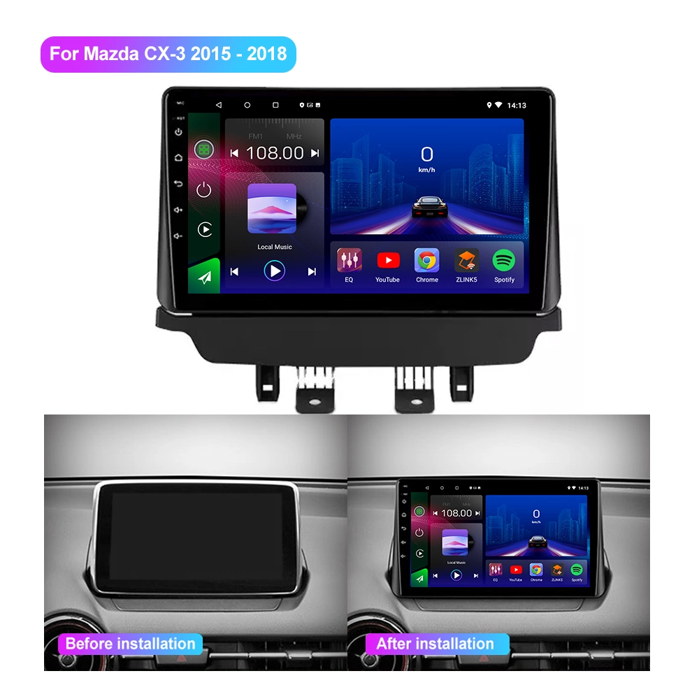 Jmance لـ Mazda CX-3 2015 - 2018 صوت راديو السيارة مشغل فيديو الوسائط المتعددة الملاحة ستريو GPS Android 9 Lnch