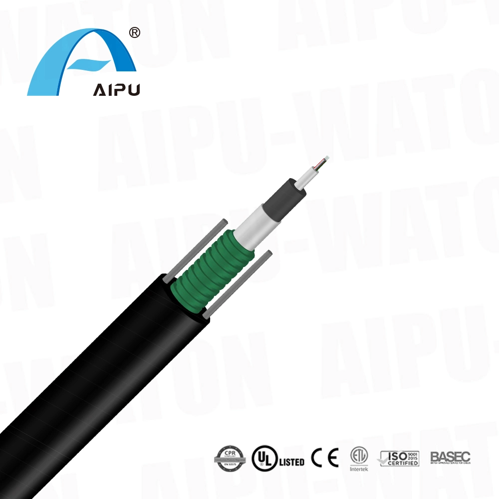 Factory Supply Optical Fiber Cable Indoor Armoured LSZH Jacket Fiber Optical Cable Single Mode Fiber Optical