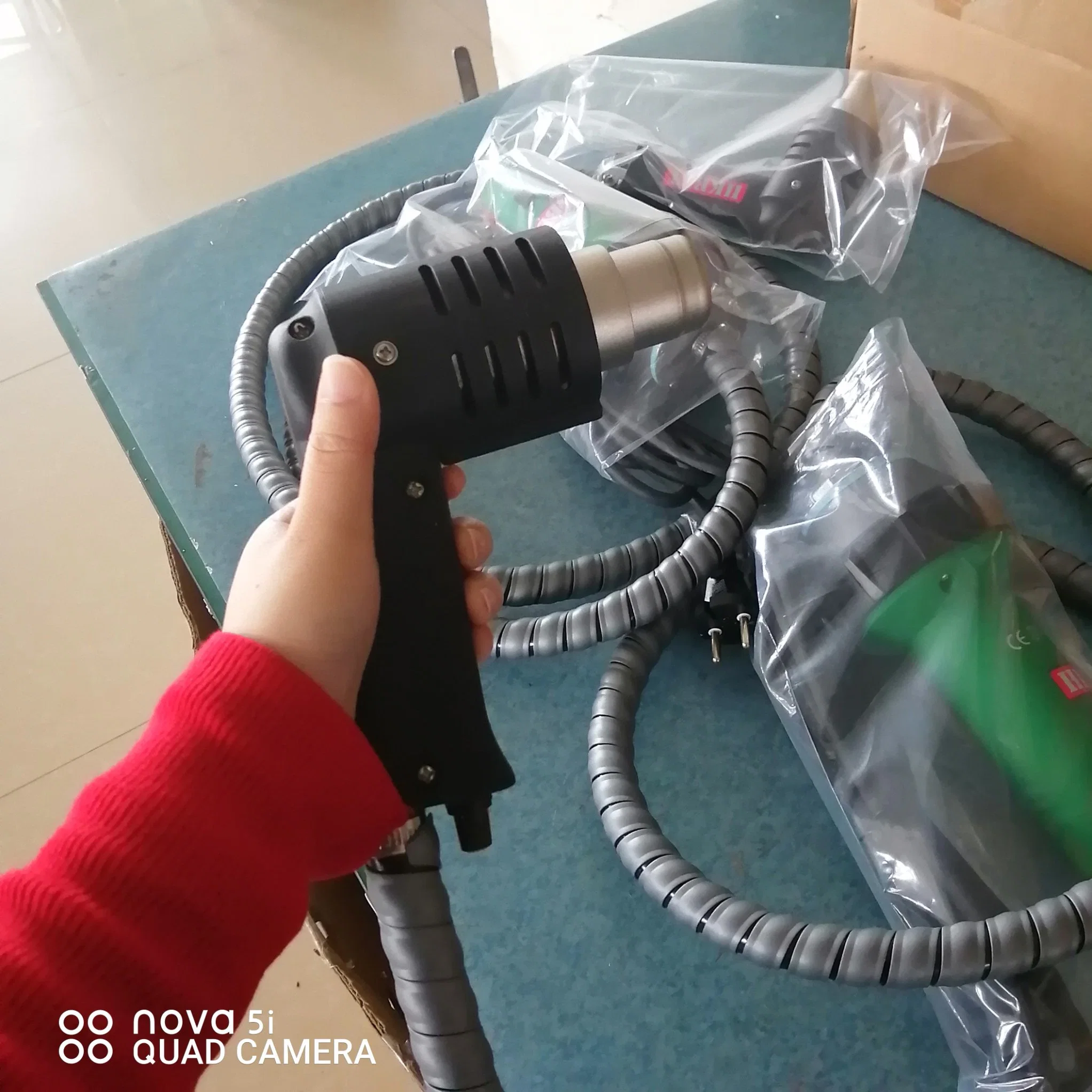 Split Type Hot Air Welders 1600W New Style Plastic Welding Gun with Auto Cooling, Air Horse 0.5-2 Meters According to Your Request Heat Gun