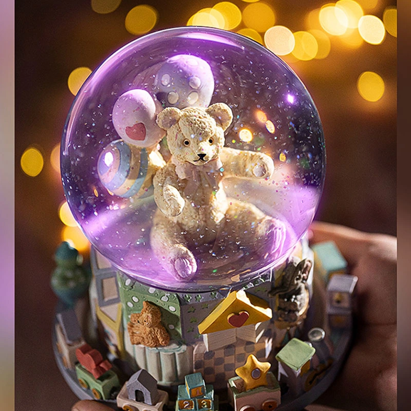 Auditoría de Nbcu Globo de Nieve personalizada Oso Snowglobe Música para niños