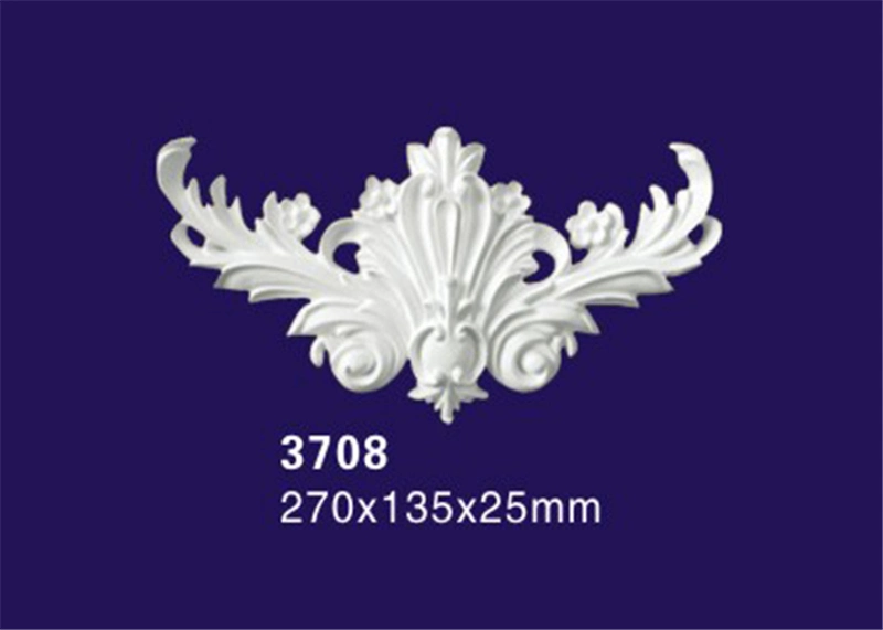 Matt Decorative Ornamental Plaster Molds / Onlay / Molding Appliques