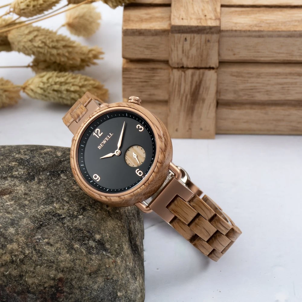 Current Bewell Watches Stainless Steel with Wood for Mens and Women Wear Wristwatch Jewelry Wath Custom Watch with Private Label