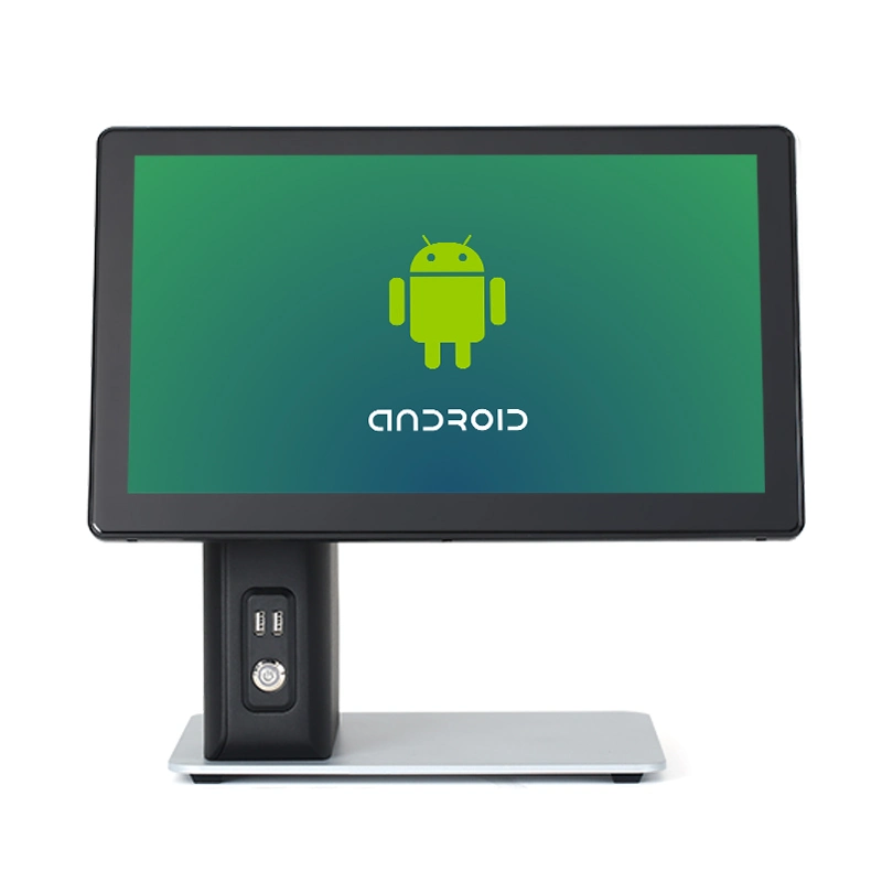 3%off CE Certificate All in One POS Hardware 15.6" Dual Touch Screen Android OS POS Terminal