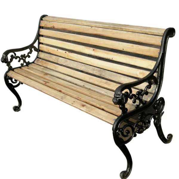 Banc de jardin en fonte pour parc