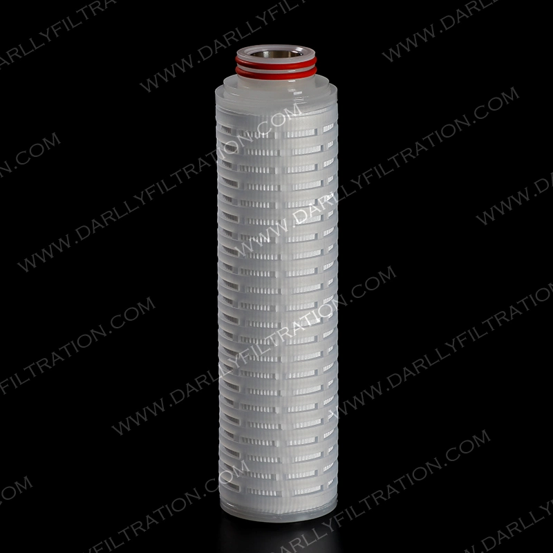 Darlly High Performance Polypropylene PP Pleated Filter Cartridge for Water Treatment Process Separation Purification