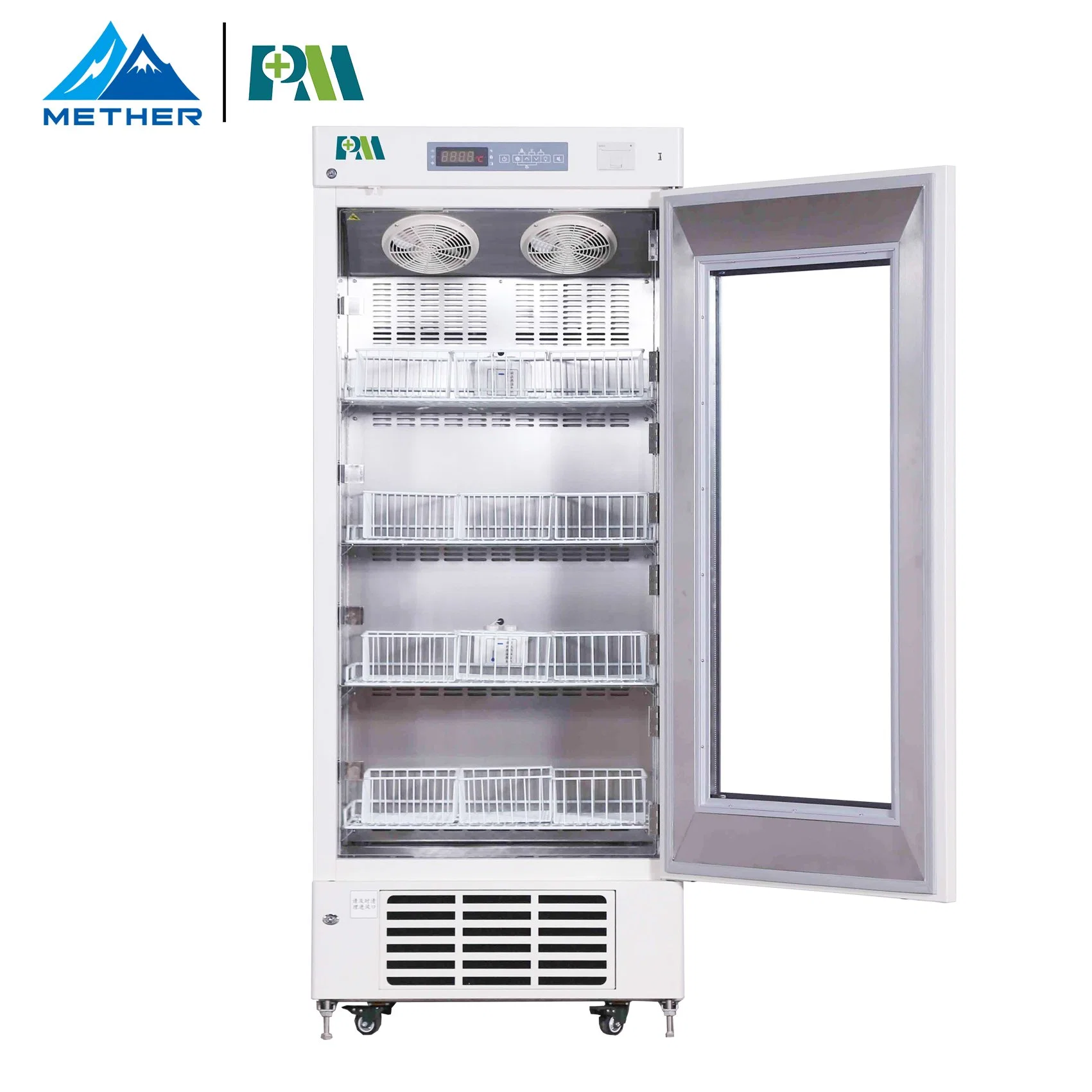 Promed 368liter Medical Blood Bank Refrigerator with Forced -Air Cooling