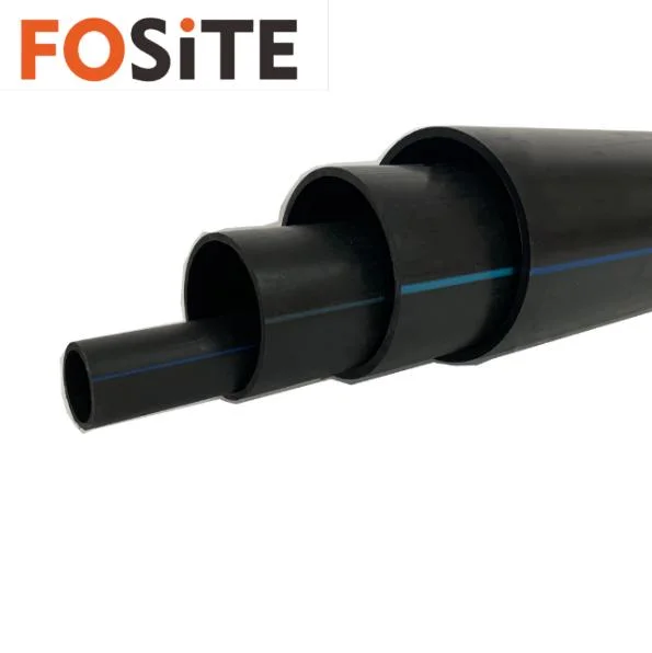 Fosite Hot Selling Schwarz Blau Farbe PN16 PE100 Kunststoff Wasser Rohr PP PE HDPE Rohr