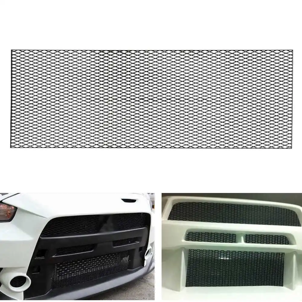 40" X 13" Black Grill Mesh Net Sheet Aluminum Alloy Car Bumper Body