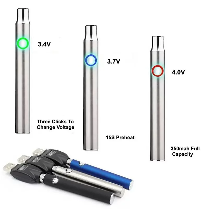 510 de haute qualité batterie MAX (Vap 350mAh Batterie VV, TH205 Cartouche, un chargeur USB)