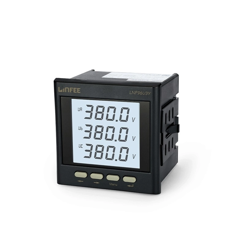 Drei Phasen RS485 Modbus Relaisausgang LCD Multi Function Digital Panelmeter mit I/U/P/Q/S/F/PF-Zertifikat