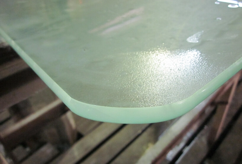 Printing Frosted Effect Glass Tempered Acid Etched Toughened Frosted Desk Glass Free- Finger Print Glass Table Top