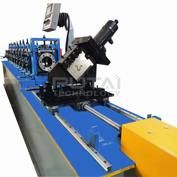 Full Automatic Gear Drive Metal Steel Furring Channel Roll Forming Machine