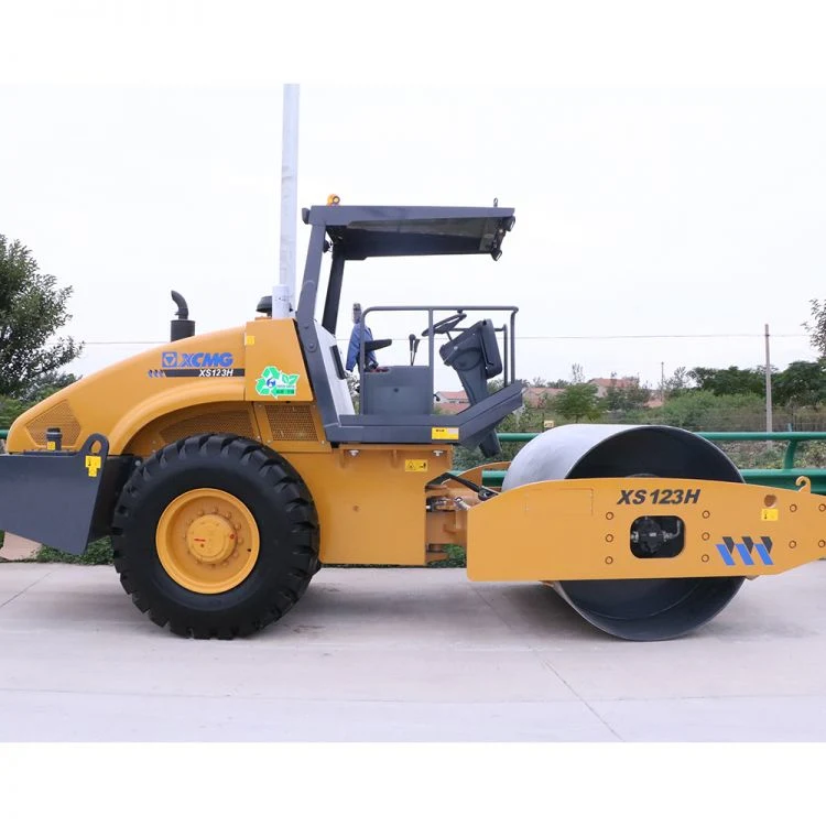 XCMG Official Xs123h 12 Ton Single Drum Vibratory Road Rollers Compactor