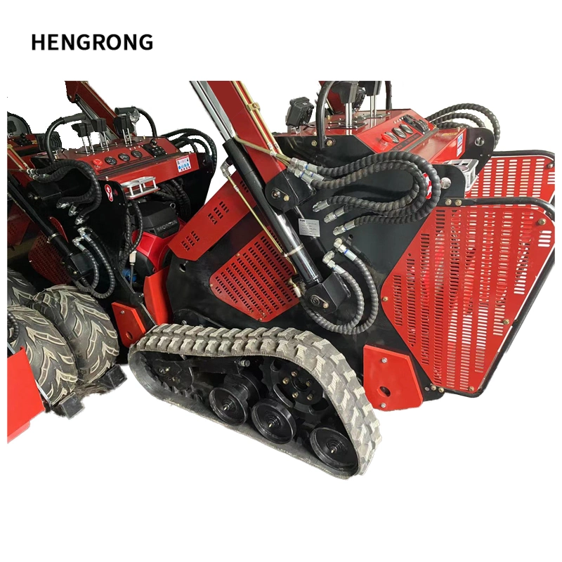 Engine Model 21HP Lifting Height 1870mm Mini Skid Steer Loader with Bucket High Efficient