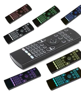 Backlit Air Mouse T3 Smart Remote Control 2.4G RF Wireless Keyboard with Voice Microphone