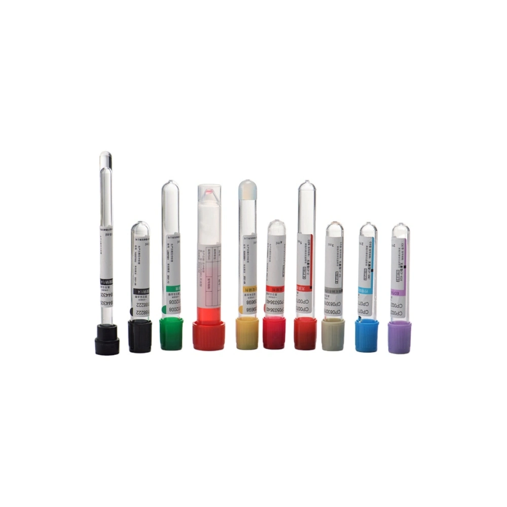 Medical Disposables Plastic Glass Purple Cap Clot Activator Sodium Citrate PT Tube 5ml K2 K3 EDTA Vacuum Serum Tube Blood Collection Tube