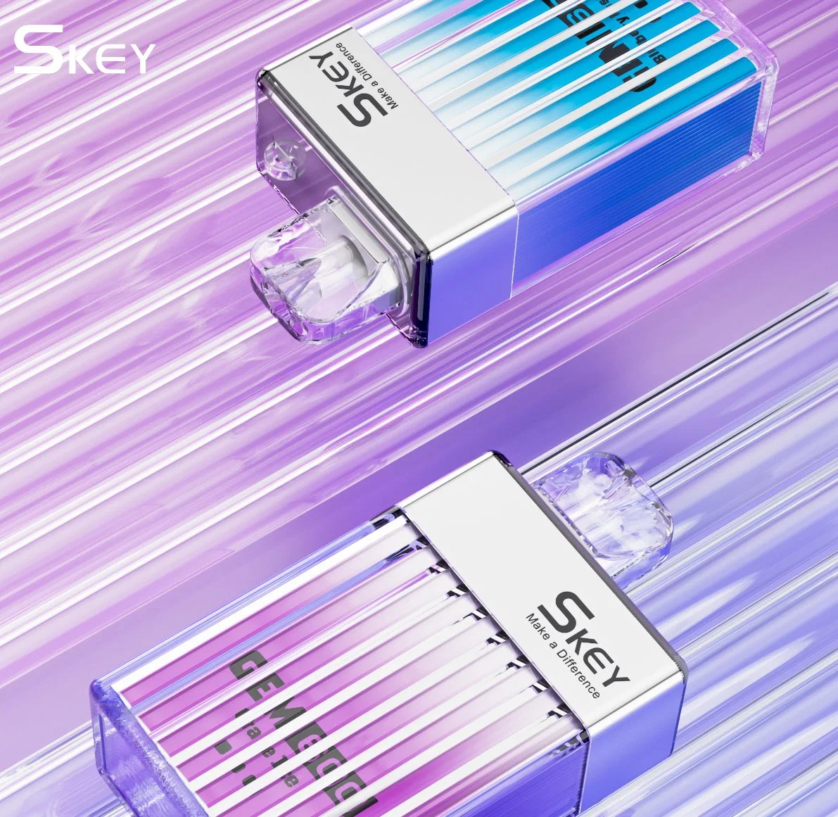 UK Exceptional Perfume Box Design Skey Gem600 Mesh Coil Disposable/Chargeable Vape Tpd Mhra E-Cig