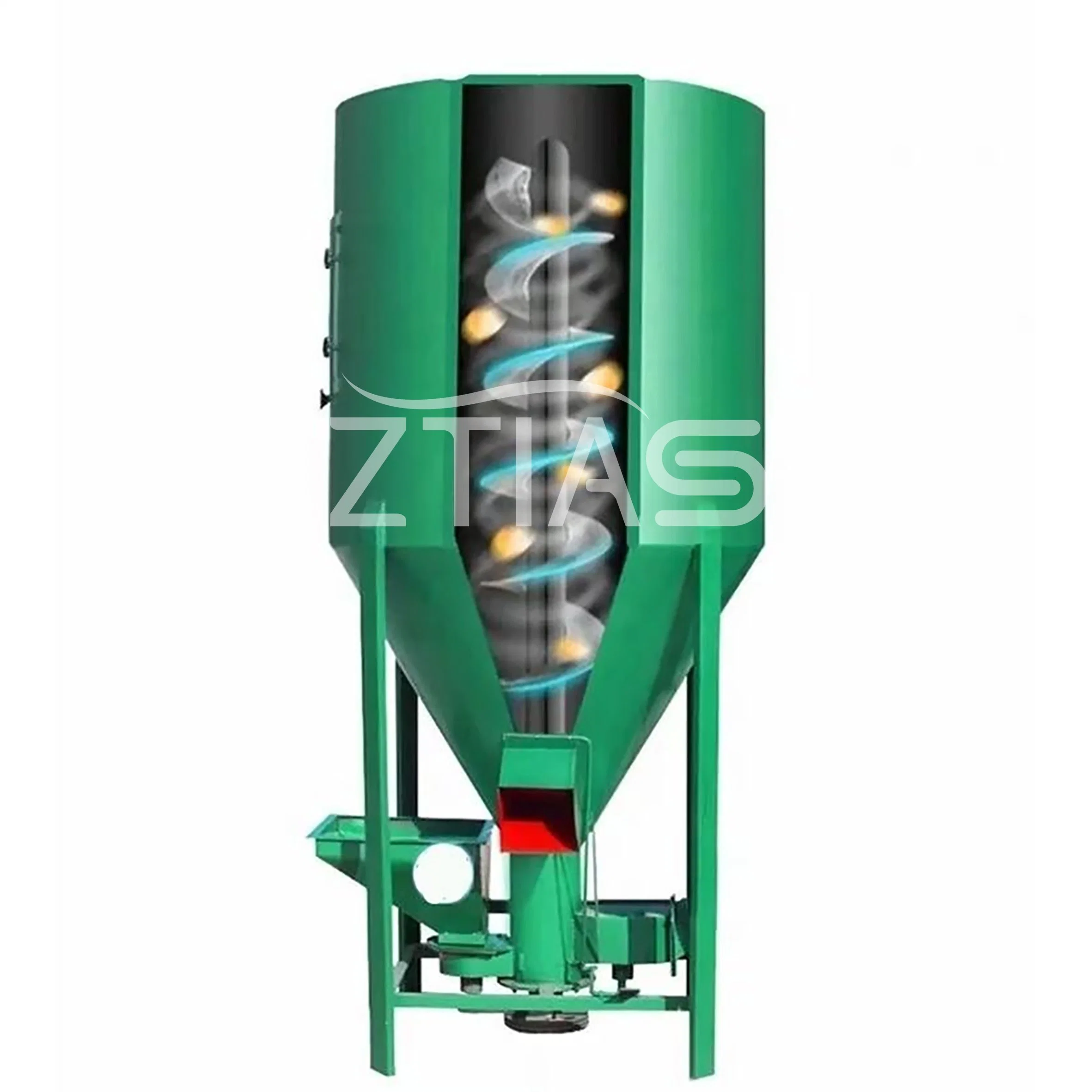 Vertical Feed Processing Equipment Peanut Plastic Granule Animal Feed Mixer Vertical Grain Mixer Machine