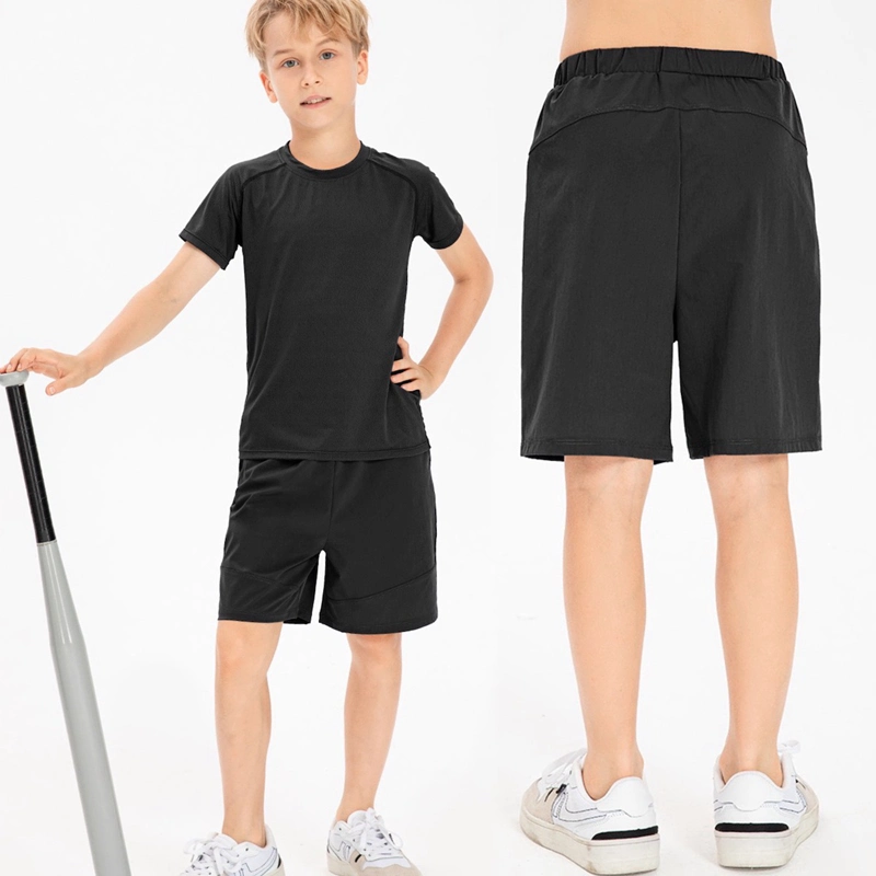 Factory Wholesale/Supplier Casual Youth Boys Loose Fit Athletic Shorts Quick Dry Trunk Short Pants with Pocket Boys Skateboarding Active Basketball Shorts