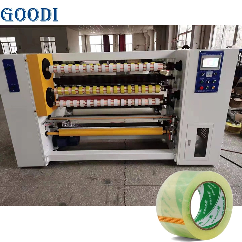 Adhesive Duct Tape Manufacturing Machine Automatic BOPP Packing Tape Slitter Rewinder