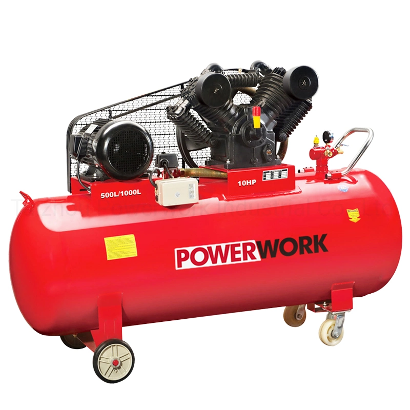 New Belt Driven Reciprocating Compressor Single Phase Electric Piston Air Compressor 50L