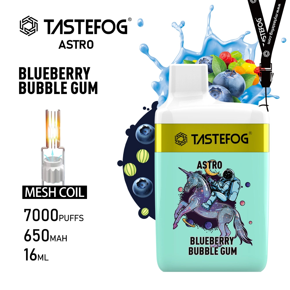Factory Direct Sale Tastefog Astro 7000puffs 10 Flavors 5% Nicotine Rechargeable Vape Electronic Cigarette