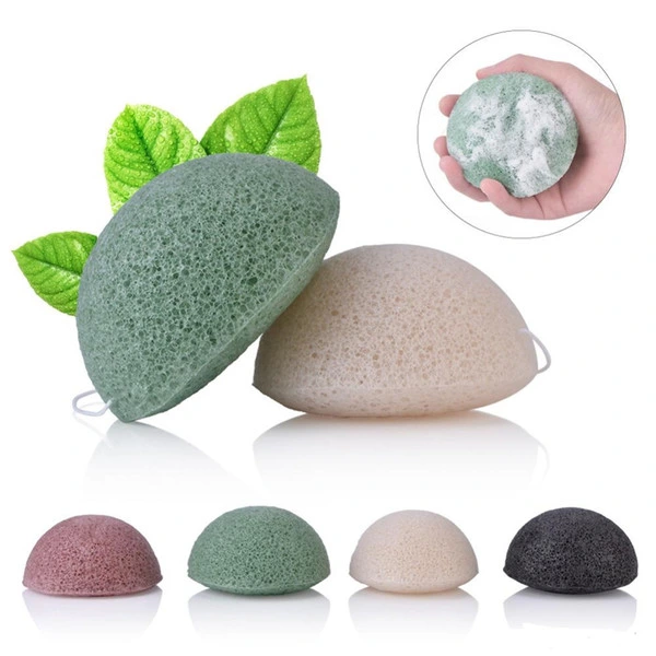 Wz Natural Tear Drop Shape Facial Cleansing Konjac Sponge