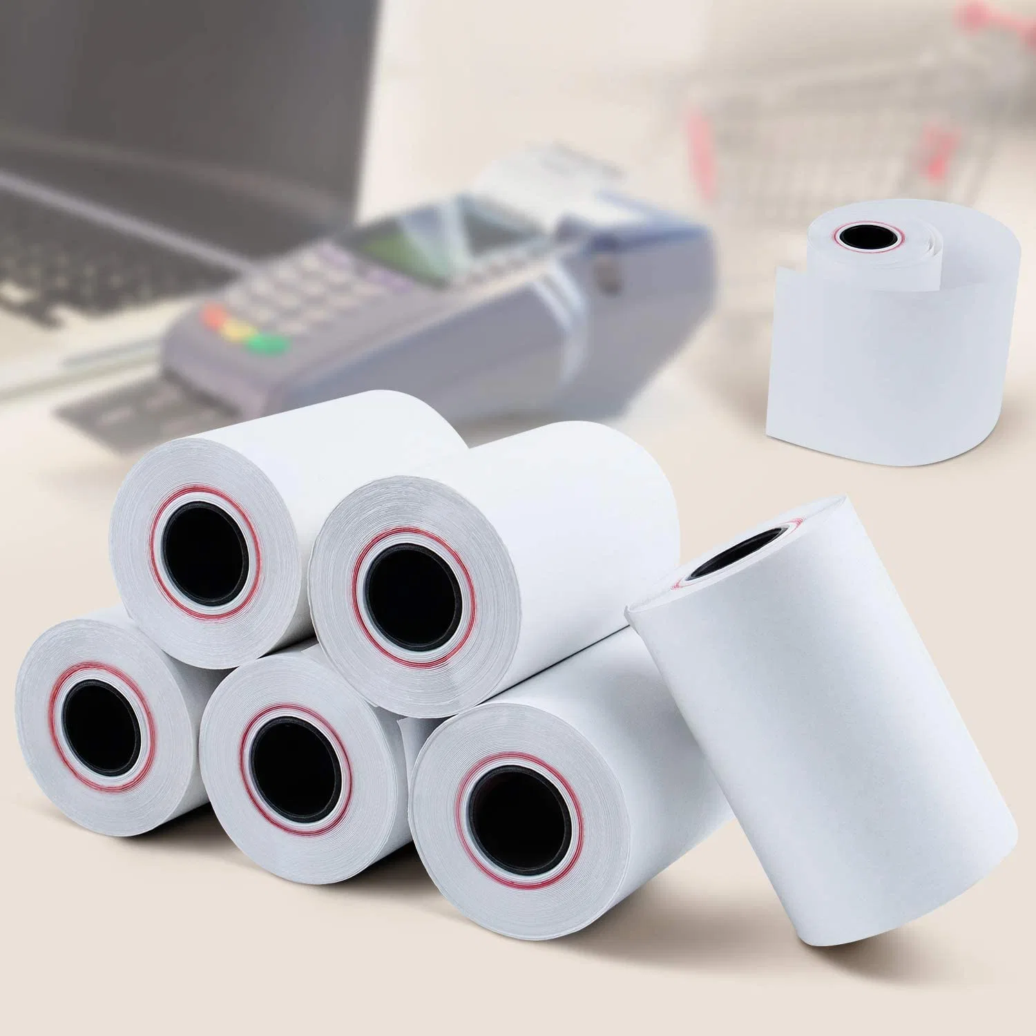 Medical Thermal Paper Rolls 57X40 3 1/8 Cash Register Paper Roll 80mm Thermal Photo Paper