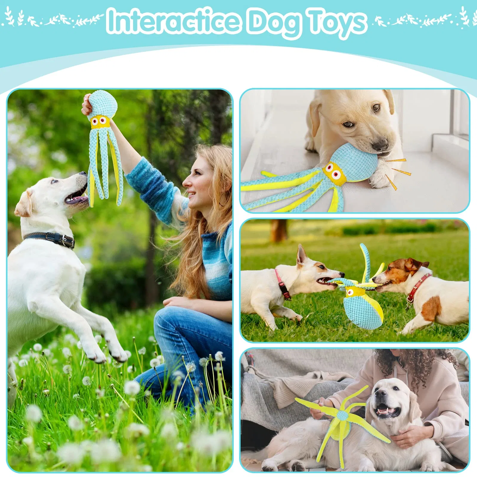 Viwik Dog Toys for Chewers Puppy Toys for Boredom and Stimulating